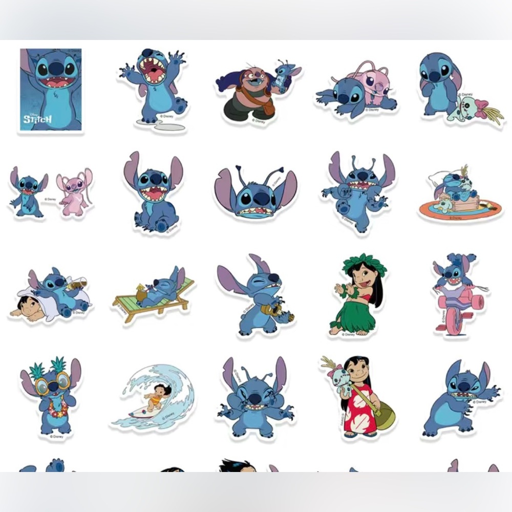 NIP 50pc Disney Officially Licensed Lilo & Stitch Stickers - Picture 5 of 6